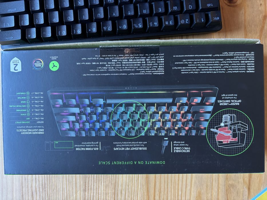 Teclado Razer Huntsman Mini 60% ótico