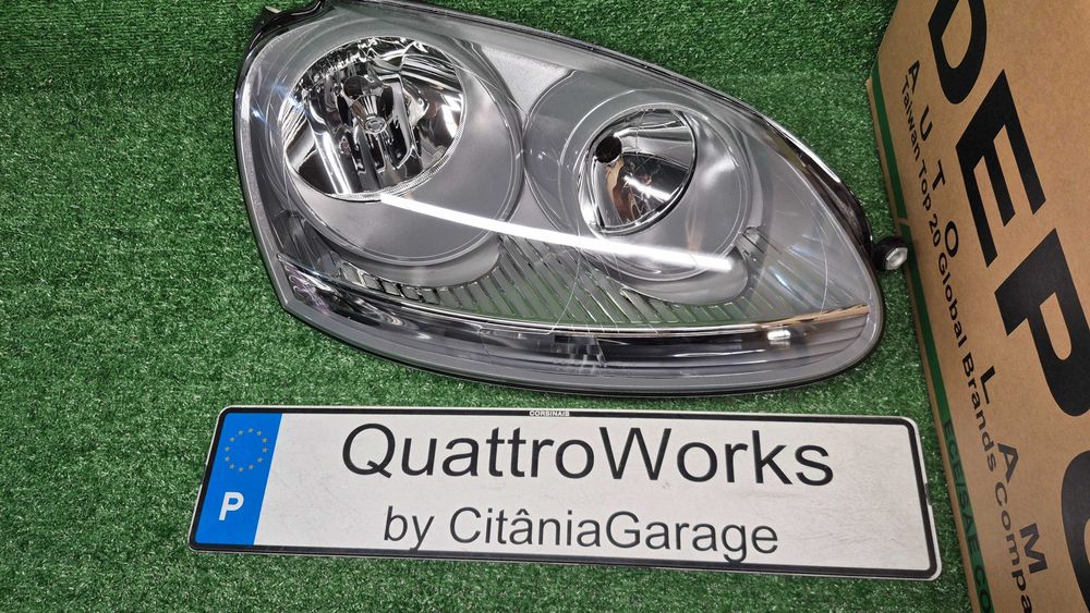 Otica Farol Direito Volkswagen Golf V 1K1 1K5 2003 a 2009 Ref. 441-1171R-LDEM6 NOVO DEPO