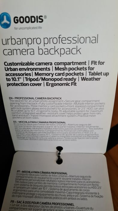 Mochila para equipamento fotográfico Goodis Urban Pro Professional