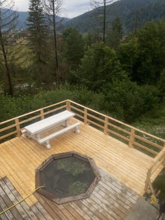 Оренда котеджу з ЧАНОМ та басейном в Карпатах на 4-6чол. с.Микуличин