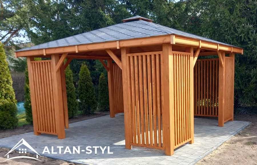 Altany,altanki, wiaty, altana ogrodowa IZABELA 4x4m PRODUCEN
