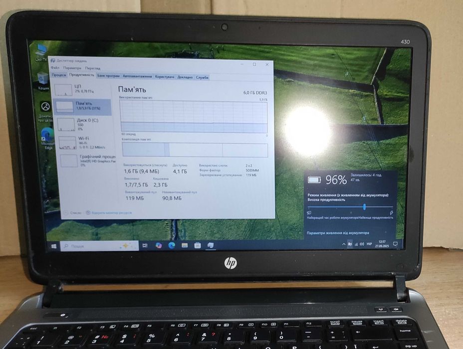 HP Probook 430 G1 13,3" I5-4200U / 8GB DDR3L / SSD 256GB /бат4год / 3G