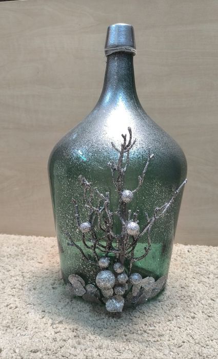 Variedade de garrafões 5litros em vidro decorados artesanalmente