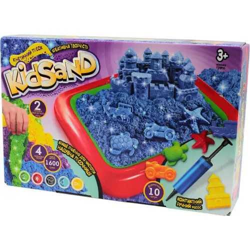 Кинетический песок "KidSand" 1600г+песочница