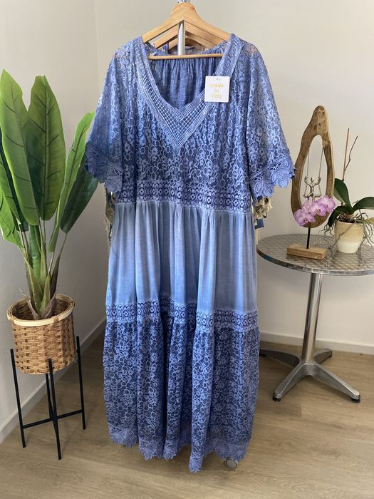 Італійська сукня бохо Maxi Plus Size 3XL (52–54) – Нова