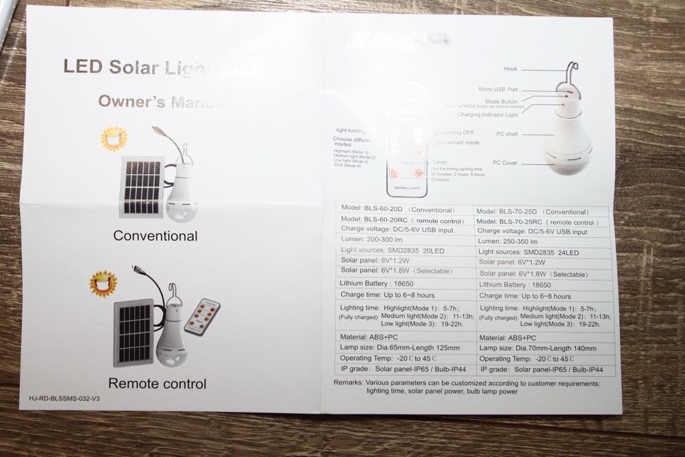 Аккумуляторная лампа солнечная батарея фонарик ліхтар фонарь пульт д/у