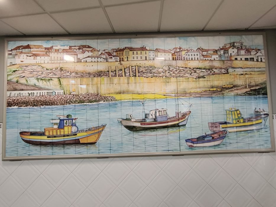 Painel de azulejos gigante