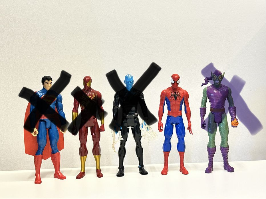 Figuras Marvel e DC - 30cm