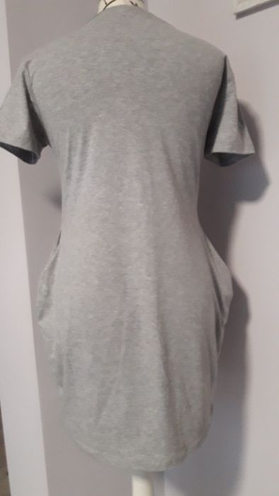 Szara tunika, sukienka