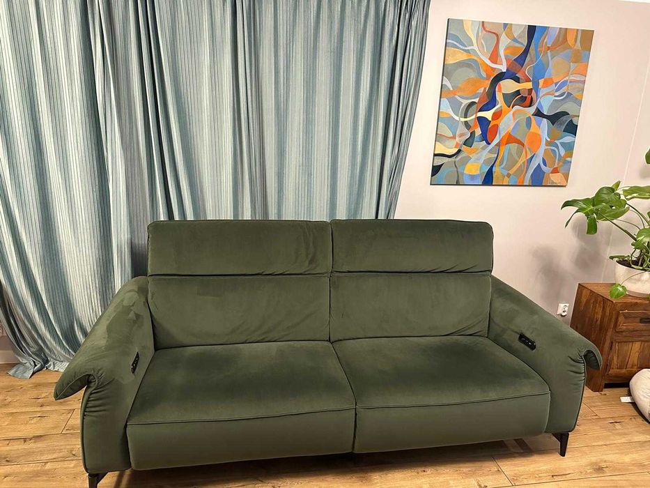 Sofa Natuzzi z funkcją relaksu, jak nowa