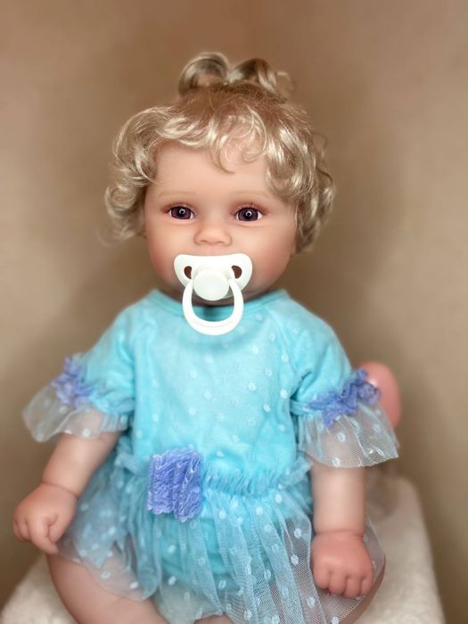Реборн дівчинка реалістична 3Dшкіра Reborn лялька пупс кукла baby born