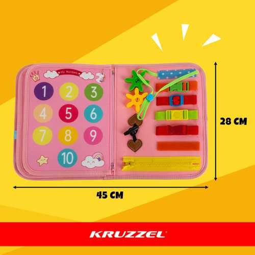 Książeczka Sensoryczna manipulacyjna Edukacyjna Tablica Montessori