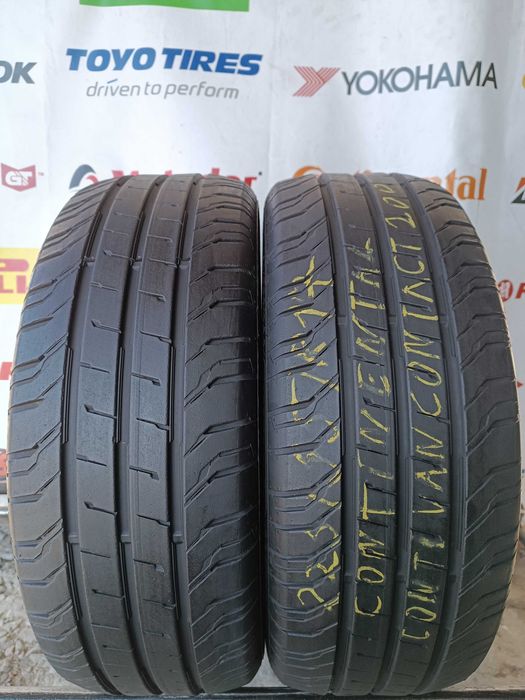 Літні шини 225/55 R17 Continental conti van contact 200	95%залишок