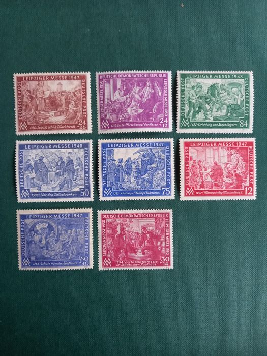 Znaczki pocztowe DDR strefa okupacyjna 1947 r