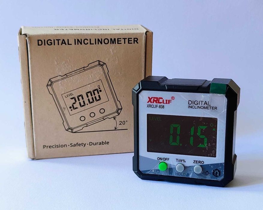 Кутомір Інклінометр Рівень з Магнітною Основою