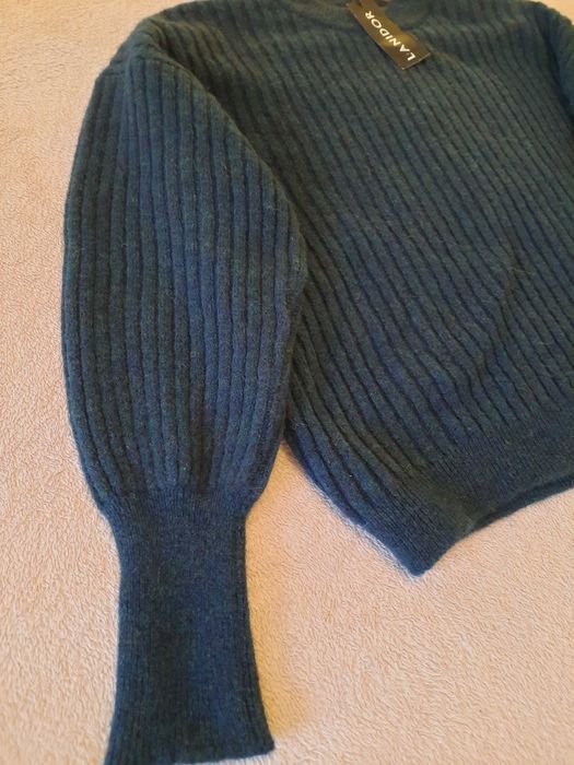 Camisola de Lã Azul Escuro "Petróleo" - LANIDOR