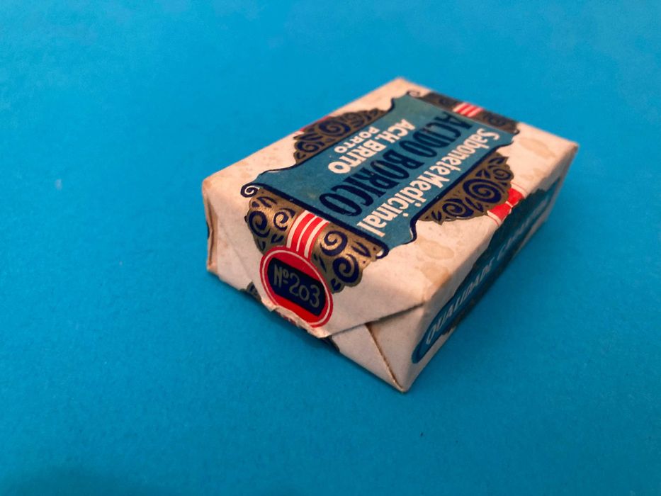 Raro Sabonete Ácido Bórico Medicinal da Ach Brito Antigo