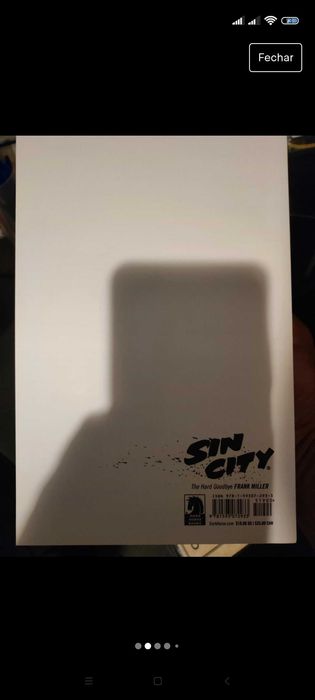 Sin City the hard goodbye assinado por Frank Miller com certificado