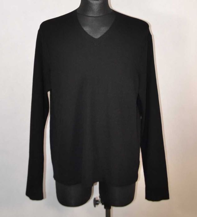 POLO RALPH LAUREN Wool Sweter Męski XL Wełna Vneck Super Stan Rare