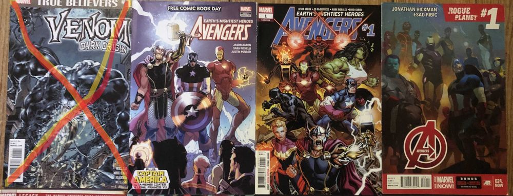 MARVEL Banda Desenhada (Avengers-Deadpool-Wolverine)