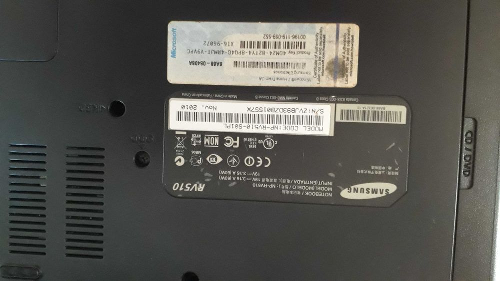 Laptop Samsung notebook