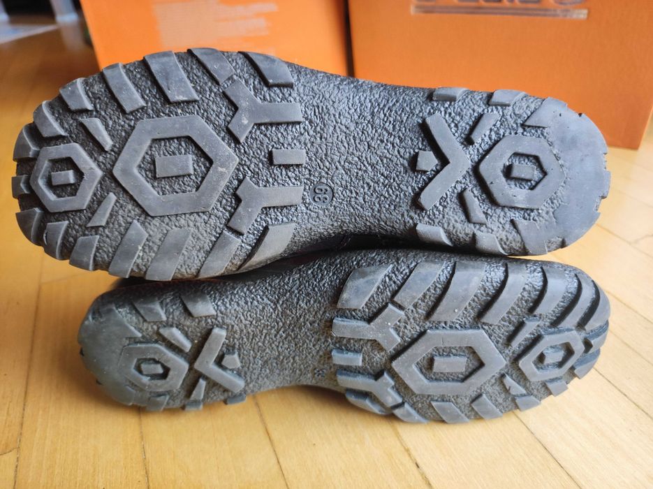 Buty botki brązowe nr 39 skórzane PIMO