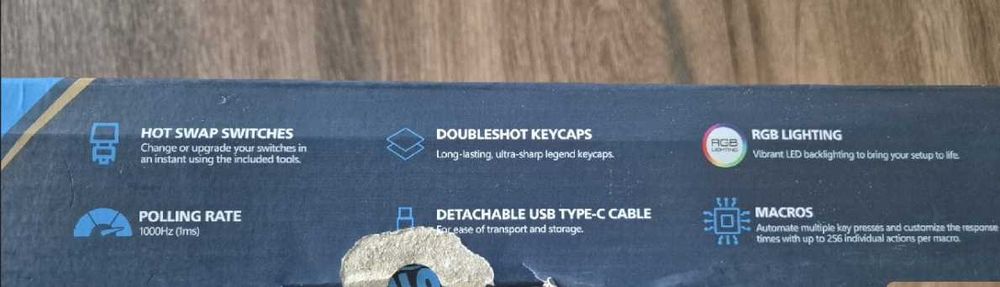 NOWA Klawiatura mechaniczna GK61SE niemiecka uszkodzone pudełko