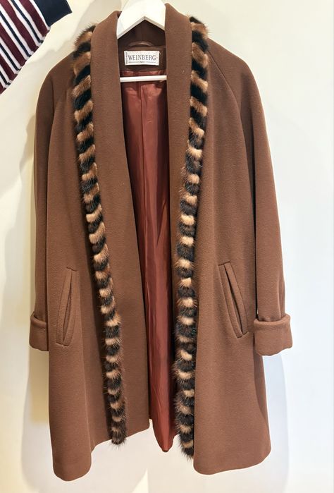 Casaco Camel com Vison