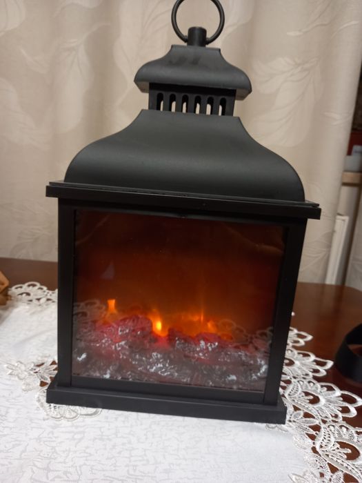 Lampion kominek elektryczny na baterie