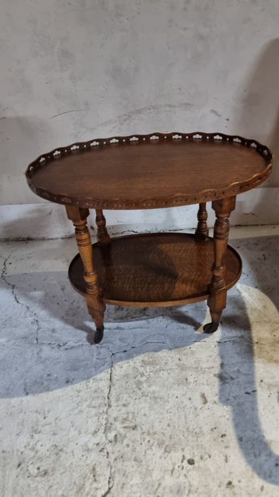 Barek drewniany na kółkach