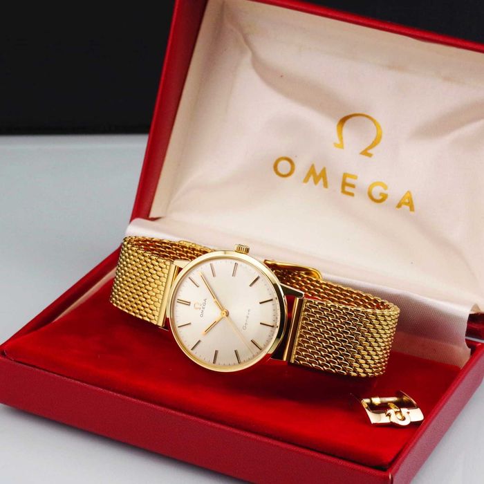 OMEGA zegarek męski VINTAGE 14K złoto 585 cal. 601 (1) 1969 oryginalny box