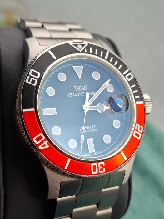 Zegarek męski Glycine Combat Sub Quartz Grey Dial