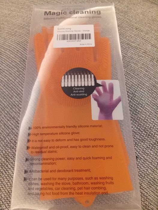 Luvas de limpeza, em silicone ecológico, multifuncionais