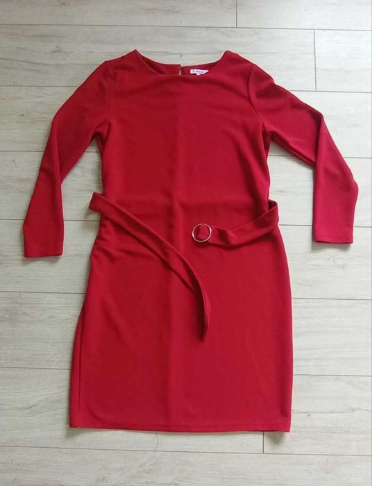 Sukienka Greenpoint 44 XXL bordowa