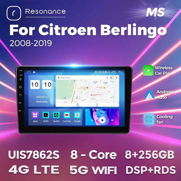 Магнітола PEUGEOT Partner CITROEN Berlingo android GPS навігиція