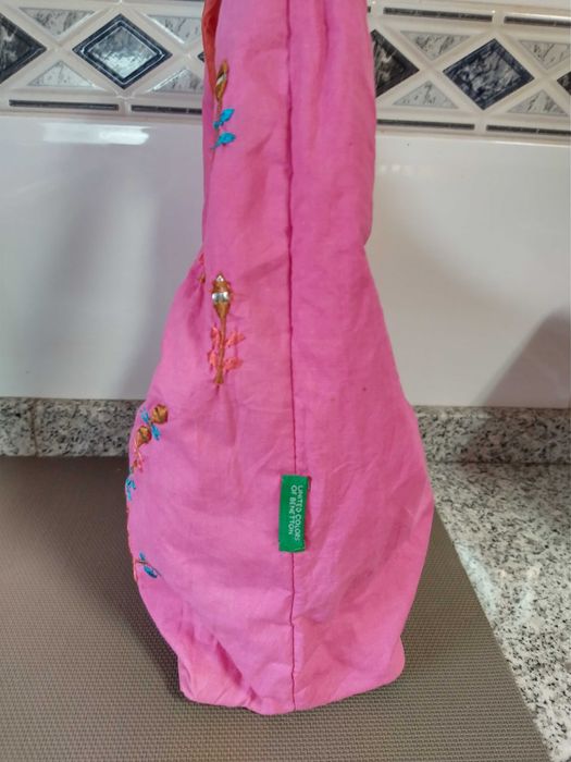 Bolsa Benetton tecido