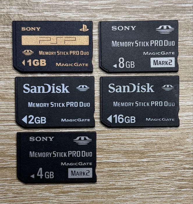 Карта памяти Memory Stick Pro Duo Magic Gate для Sony PlayStation PSP