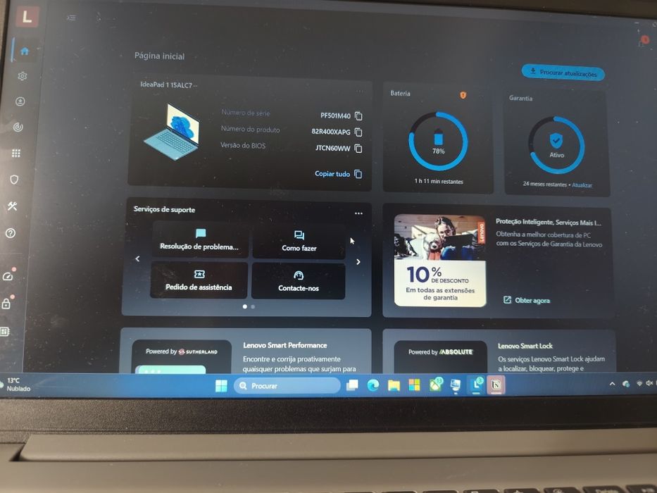 Portátil novo Lenovo