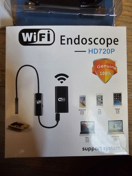 endoskop wifi z kablem 3metry