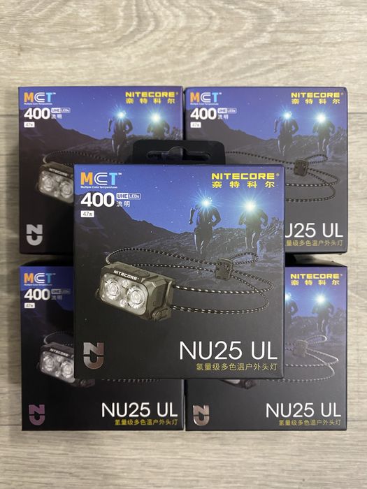 Ліхтар налобний Nitecore NU25 MCT UL з акумулятором