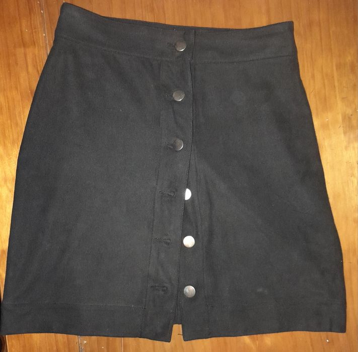 Mini saia aveludada tamanho S