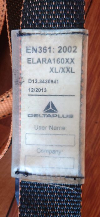 Zestaw 5 x  szelki bezpieczeństwa + linka  z amortyzatorem