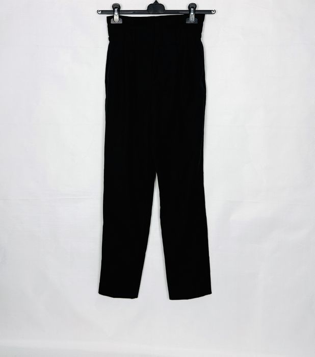 Czarne spodnie z wysokim stanem paperbag XS 34