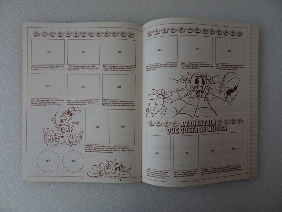 Caderneta de cromos vazia As Novas Aventuras da Abelha Maia