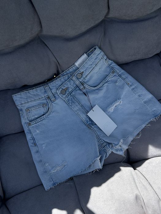 Шорти джинсові Zara висока посадка 7 моделей