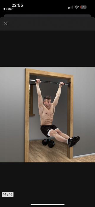 Drążek rozporowy do podciągania + poziomica