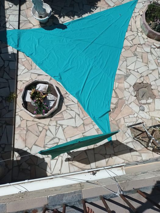 Vela de Sombra Verde Azulada