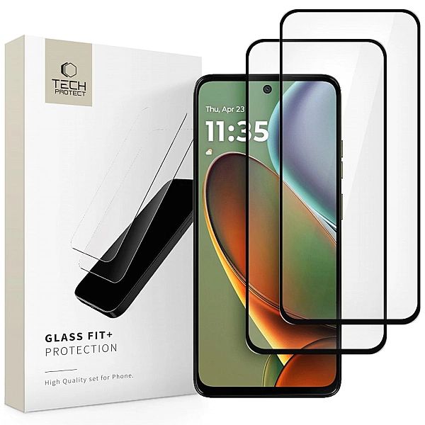 Szkło Hartowane Tech-Protect Glass Fit+ 2-Pack Motorola Moto G15 / G15