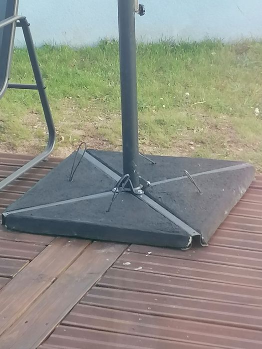 Bases de cimento para chapéu de sol