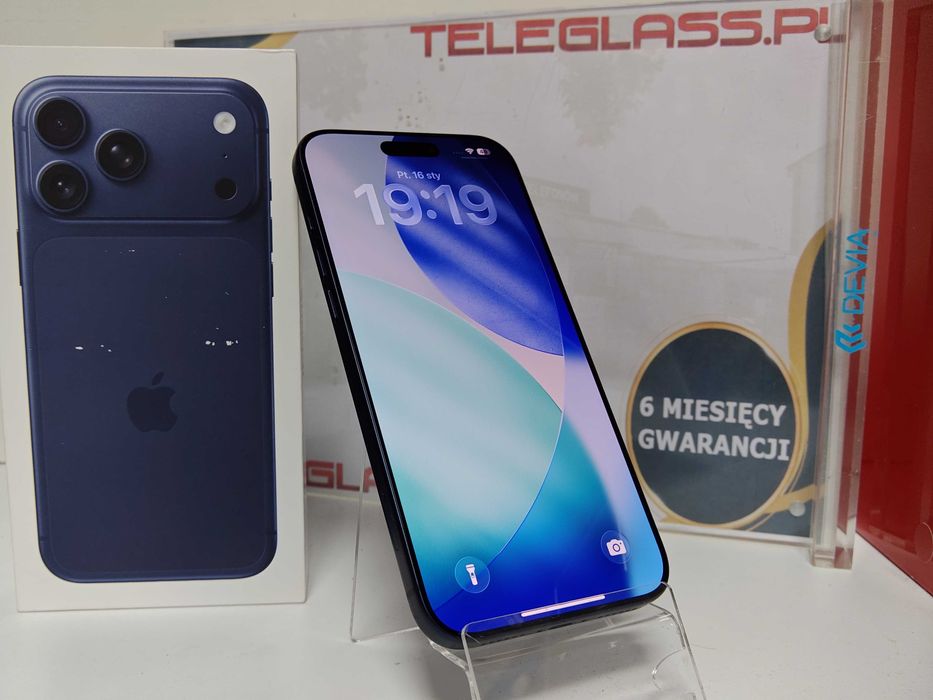 iPhone 17 Pro Max Deep Blue 512 GB Stan Idealny Kondycja Baterii 100%